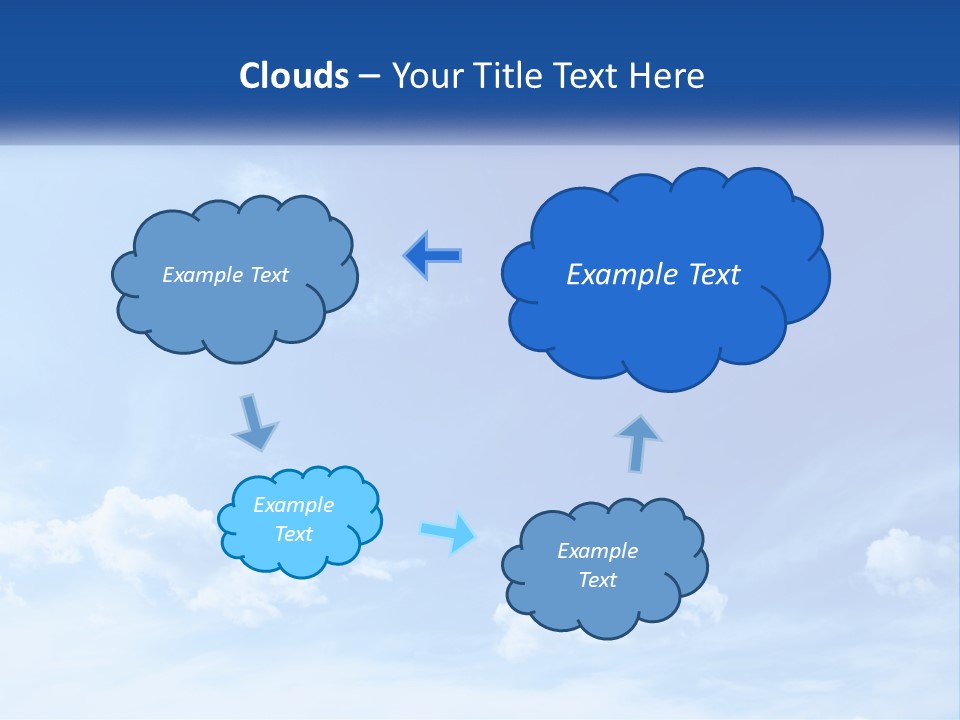 A Blue Sky With Clouds Powerpoint Template PowerPoint Template