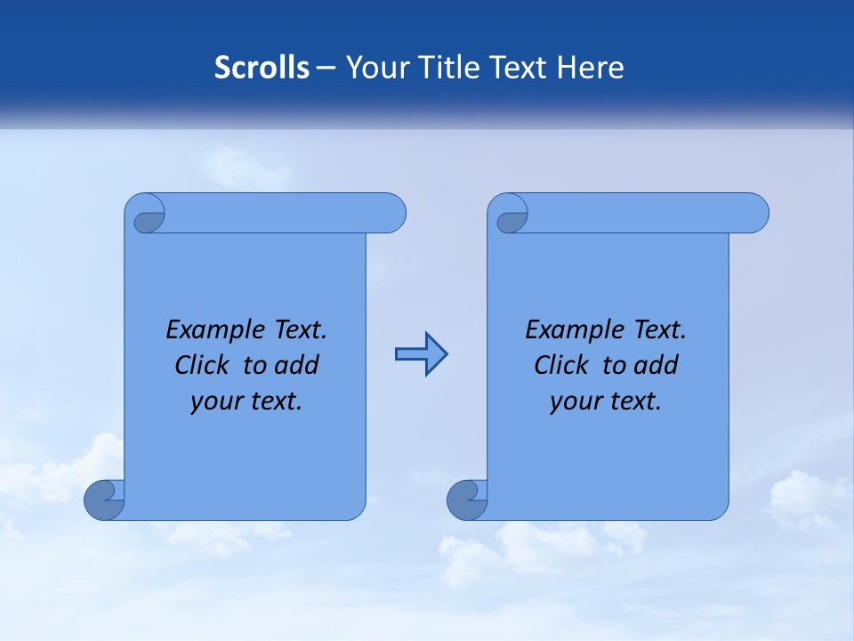 A Blue Sky With Clouds Powerpoint Template PowerPoint Template
