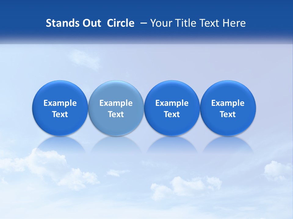 A Blue Sky With Clouds Powerpoint Template PowerPoint Template