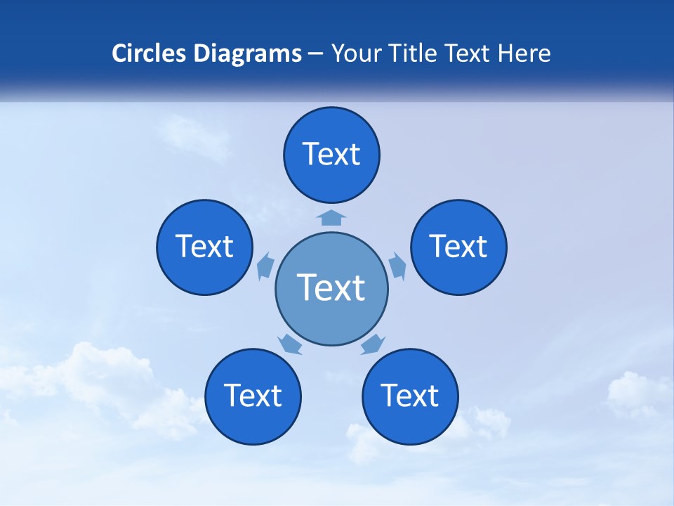 A Blue Sky With Clouds Powerpoint Template PowerPoint Template