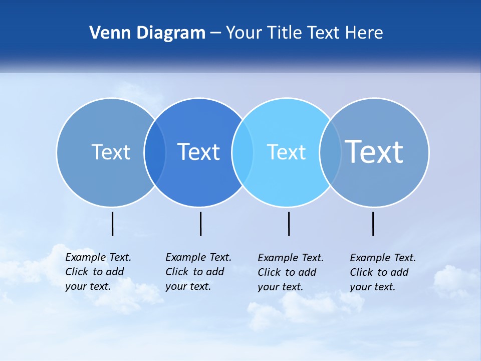 A Blue Sky With Clouds Powerpoint Template PowerPoint Template