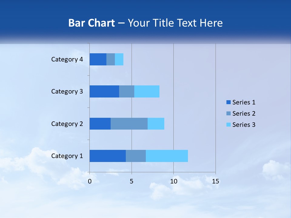 A Blue Sky With Clouds Powerpoint Template PowerPoint Template