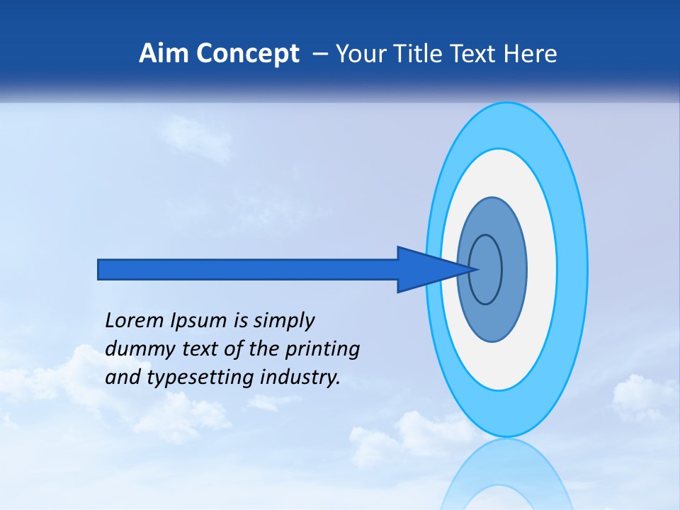 A Blue Sky With Clouds Powerpoint Template PowerPoint Template