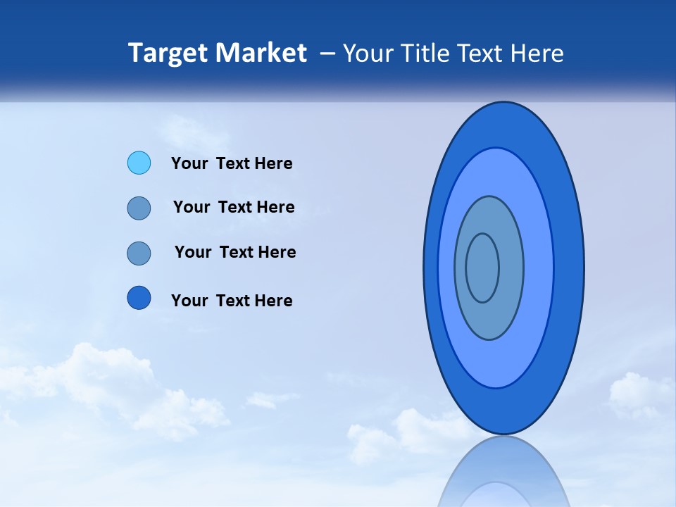 A Blue Sky With Clouds Powerpoint Template PowerPoint Template