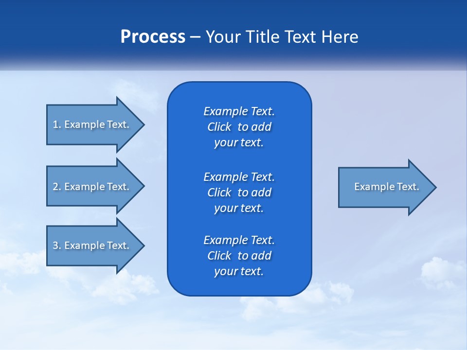 A Blue Sky With Clouds Powerpoint Template PowerPoint Template