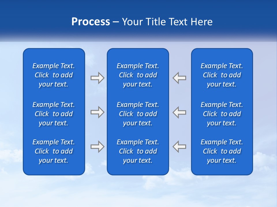 A Blue Sky With Clouds Powerpoint Template PowerPoint Template