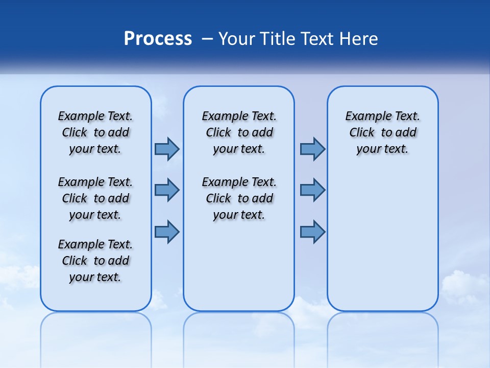 A Blue Sky With Clouds Powerpoint Template PowerPoint Template