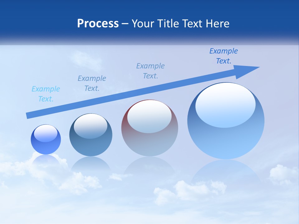 A Blue Sky With Clouds Powerpoint Template PowerPoint Template