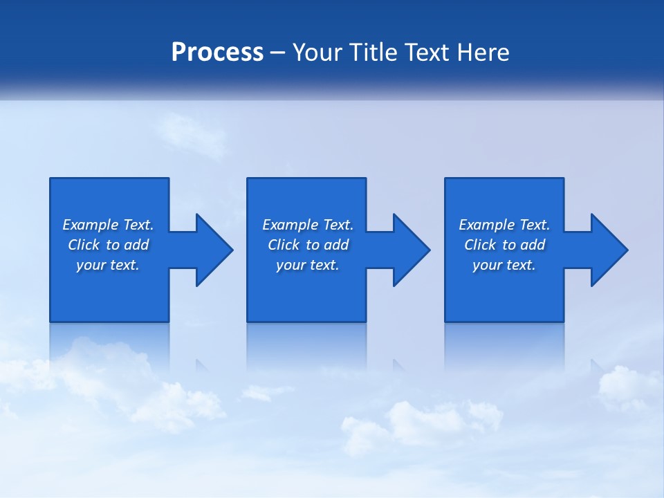 A Blue Sky With Clouds Powerpoint Template PowerPoint Template