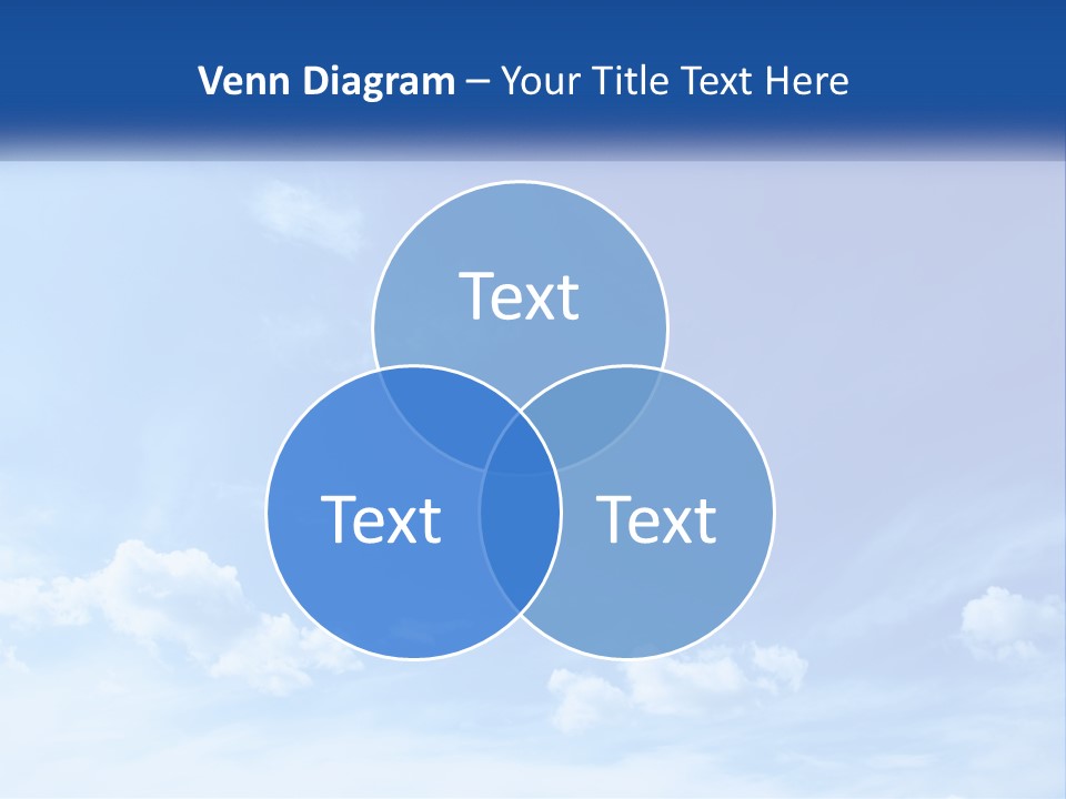 A Blue Sky With Clouds Powerpoint Template PowerPoint Template
