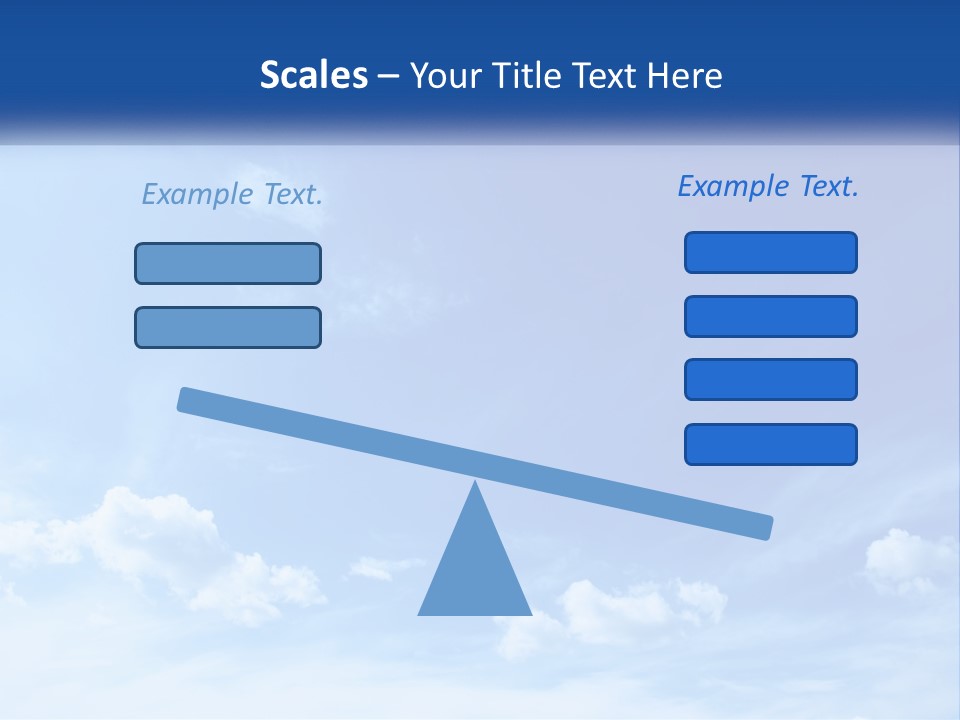 A Blue Sky With Clouds Powerpoint Template PowerPoint Template