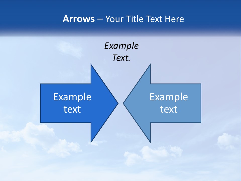 A Blue Sky With Clouds Powerpoint Template PowerPoint Template