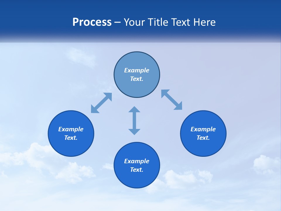 A Blue Sky With Clouds Powerpoint Template PowerPoint Template