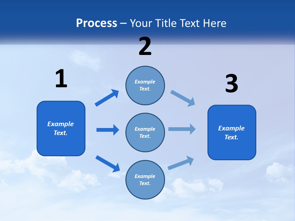A Blue Sky With Clouds Powerpoint Template PowerPoint Template