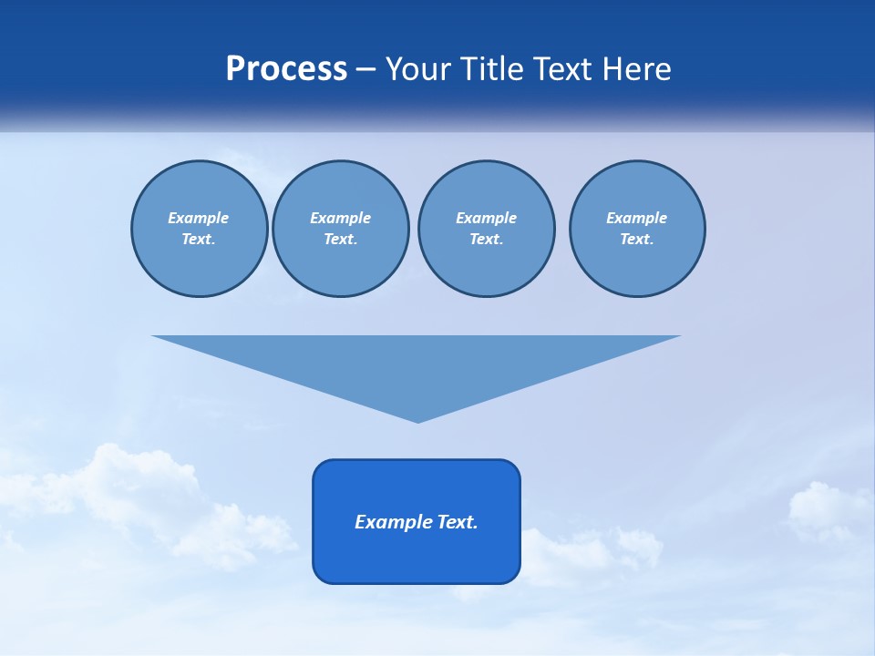 A Blue Sky With Clouds Powerpoint Template PowerPoint Template