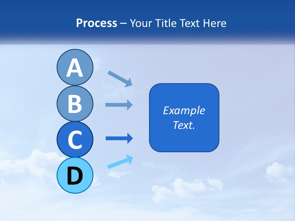 A Blue Sky With Clouds Powerpoint Template PowerPoint Template