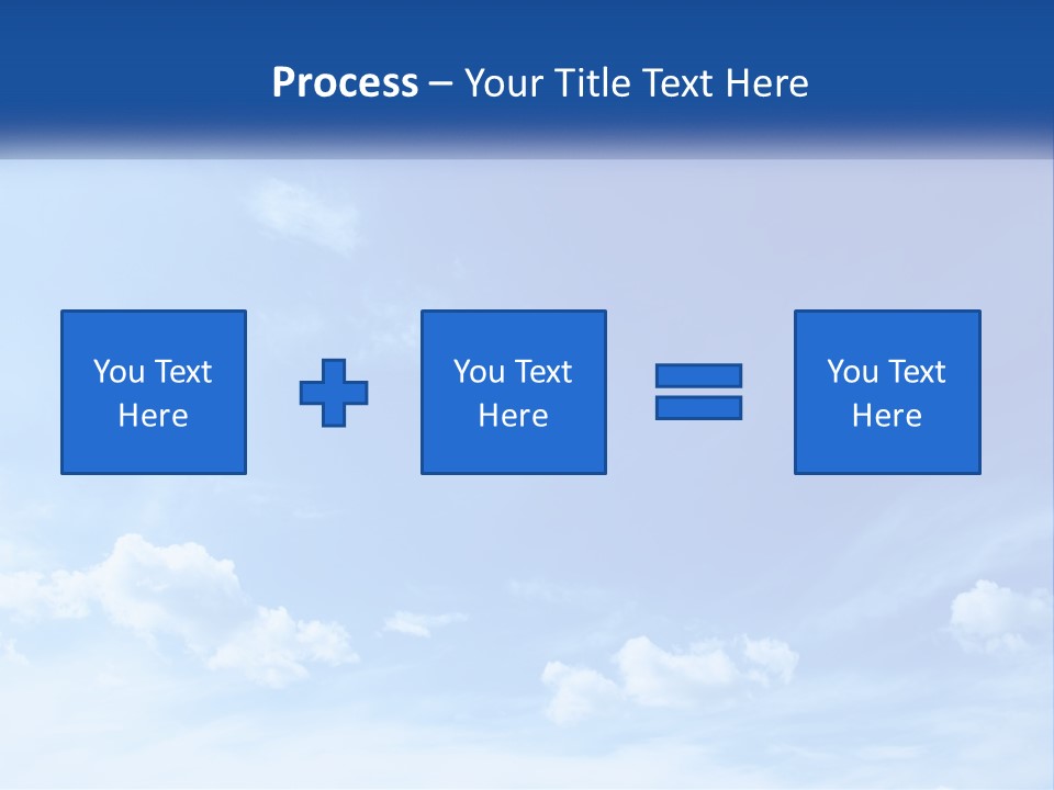 A Blue Sky With Clouds Powerpoint Template PowerPoint Template