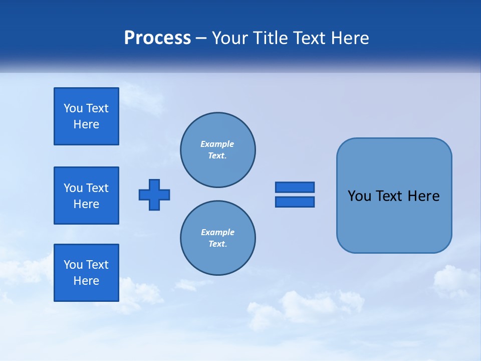 A Blue Sky With Clouds Powerpoint Template PowerPoint Template