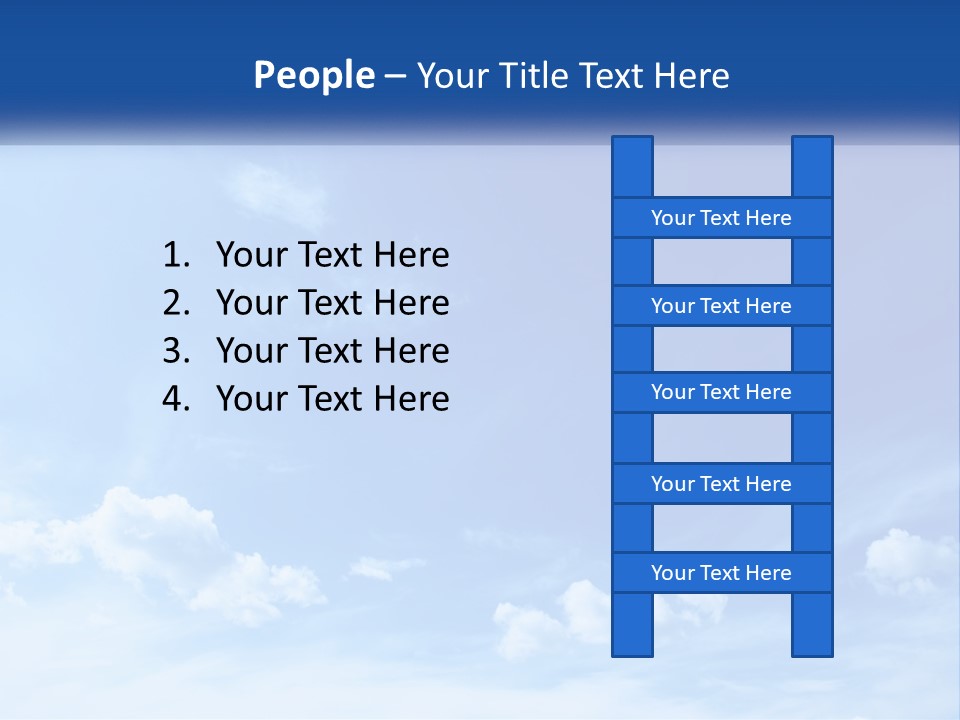 A Blue Sky With Clouds Powerpoint Template PowerPoint Template