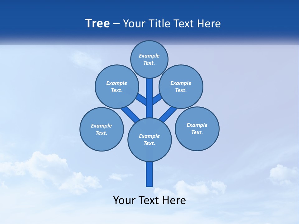 A Blue Sky With Clouds Powerpoint Template PowerPoint Template