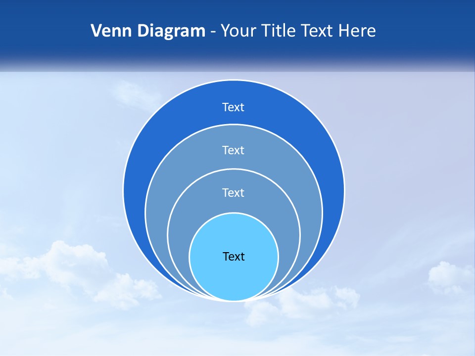 A Blue Sky With Clouds Powerpoint Template PowerPoint Template