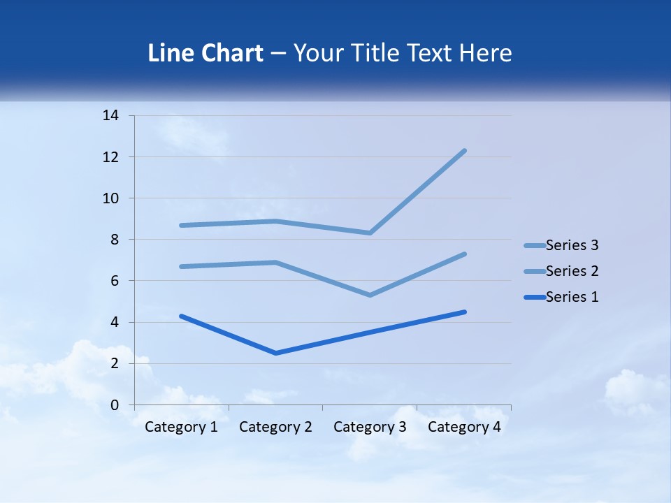A Blue Sky With Clouds Powerpoint Template PowerPoint Template