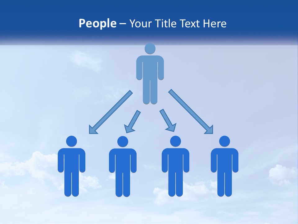 A Blue Sky With Clouds Powerpoint Template PowerPoint Template