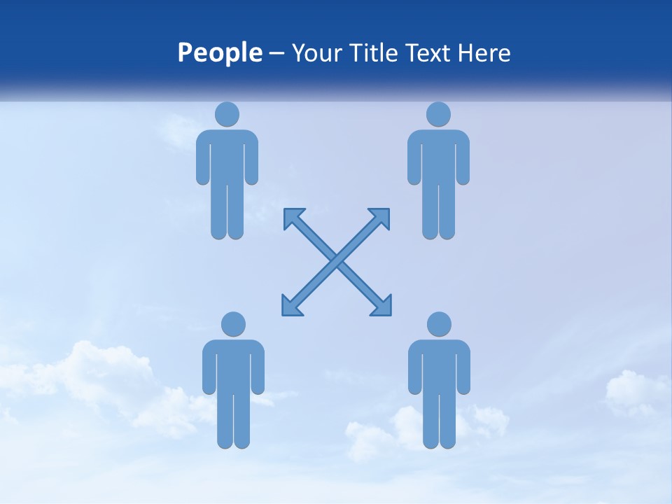 A Blue Sky With Clouds Powerpoint Template PowerPoint Template