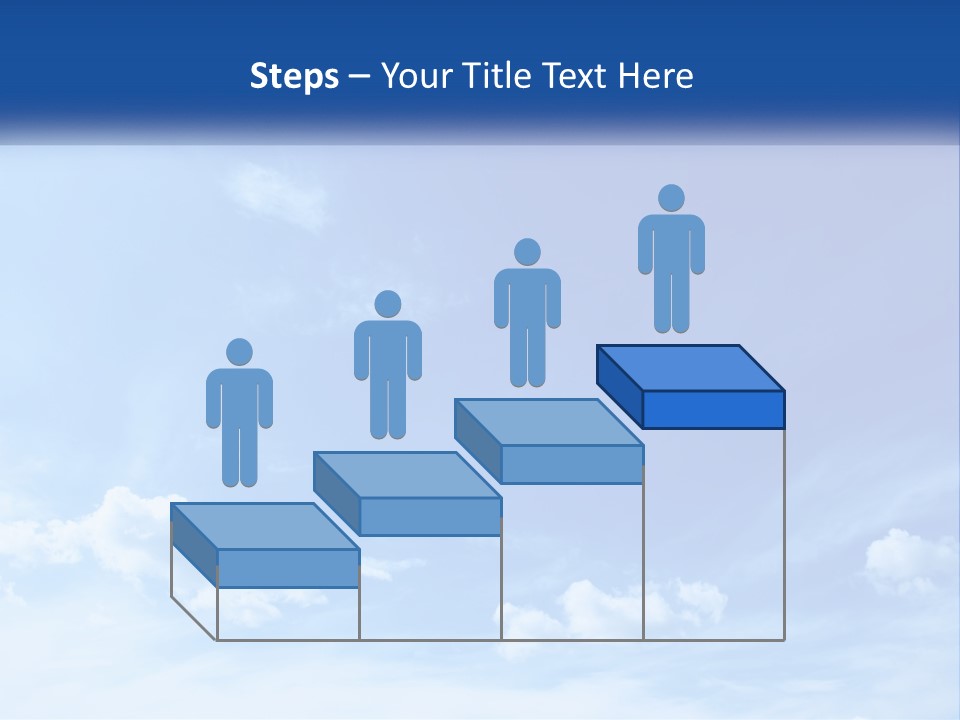 A Blue Sky With Clouds Powerpoint Template PowerPoint Template