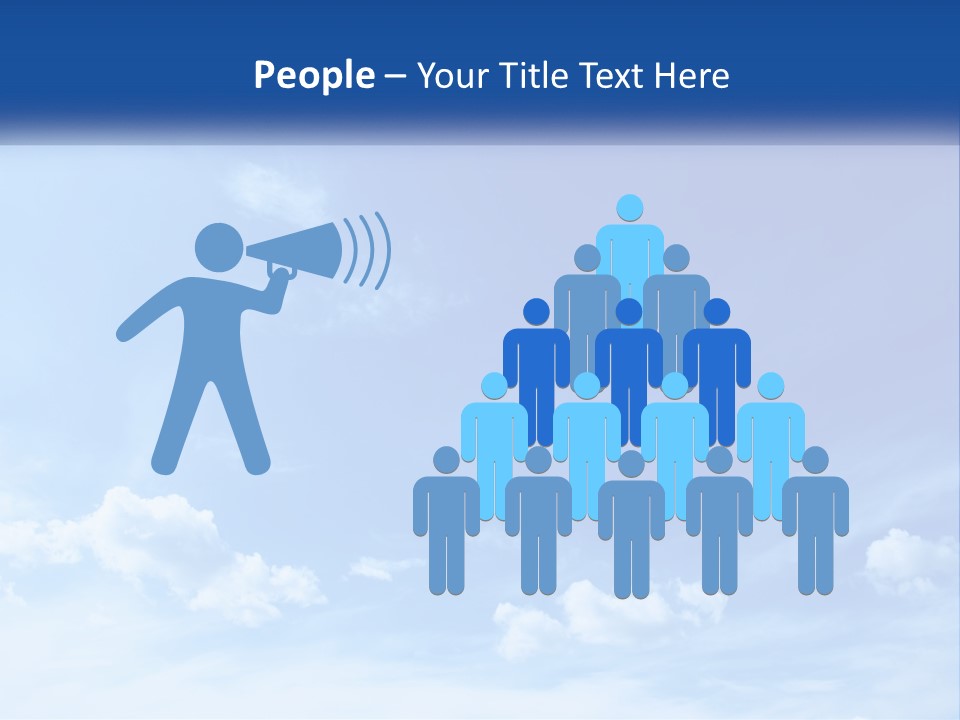 A Blue Sky With Clouds Powerpoint Template PowerPoint Template