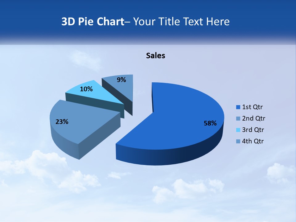 A Blue Sky With Clouds Powerpoint Template PowerPoint Template