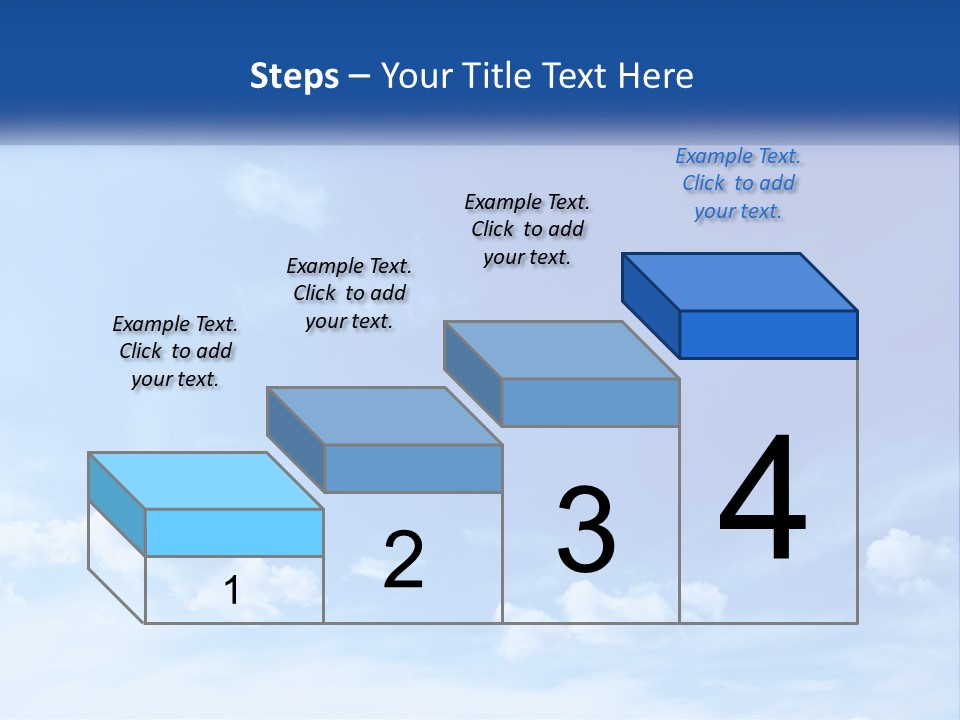 A Blue Sky With Clouds Powerpoint Template PowerPoint Template