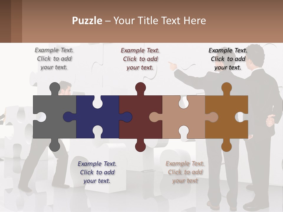 A Group Of Men Standing Next To Each Other In Front Of A Wall PowerPoint Template