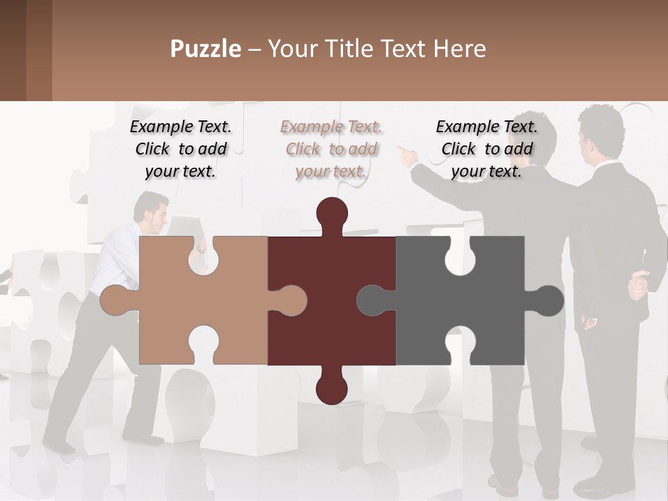 A Group Of Men Standing Next To Each Other In Front Of A Wall PowerPoint Template