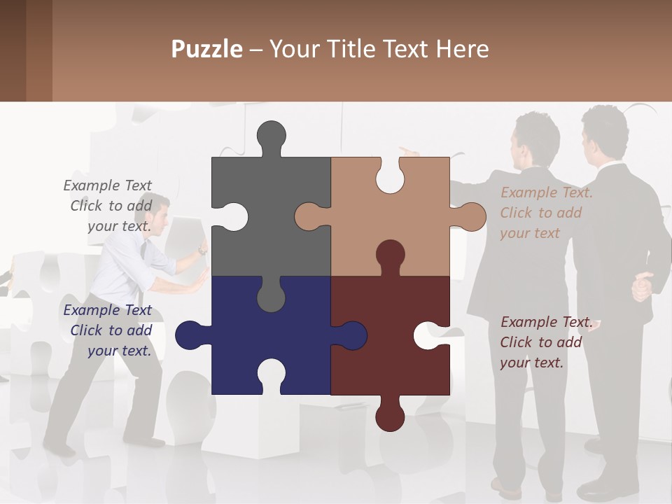 A Group Of Men Standing Next To Each Other In Front Of A Wall PowerPoint Template