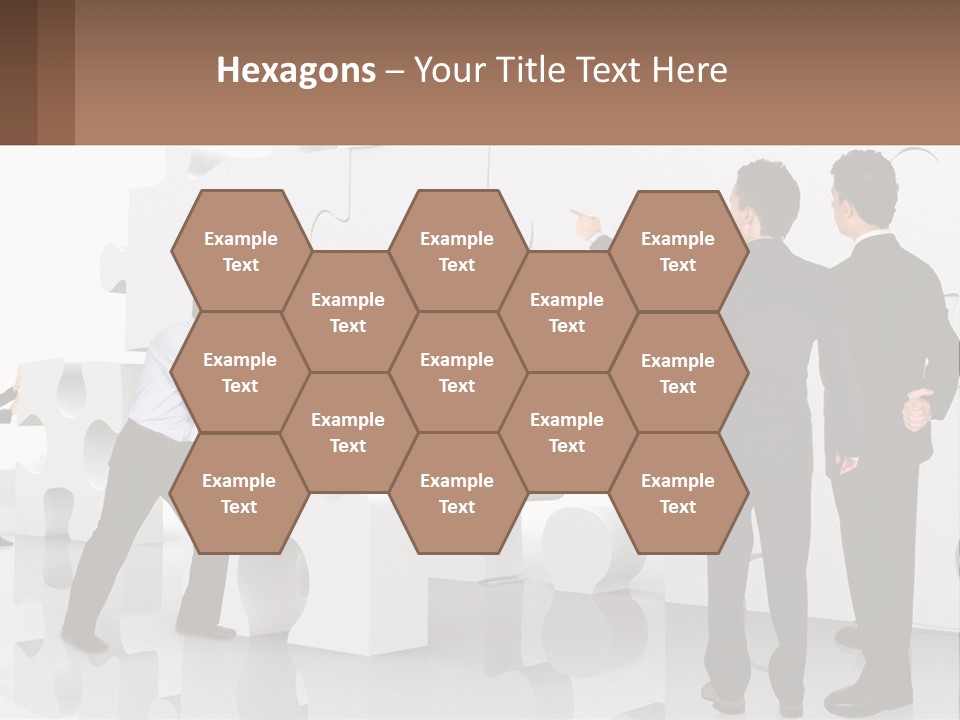 A Group Of Men Standing Next To Each Other In Front Of A Wall PowerPoint Template