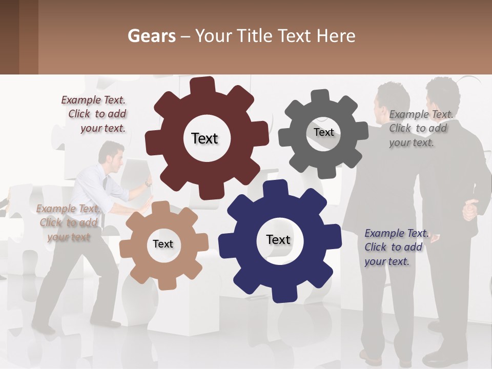 A Group Of Men Standing Next To Each Other In Front Of A Wall PowerPoint Template