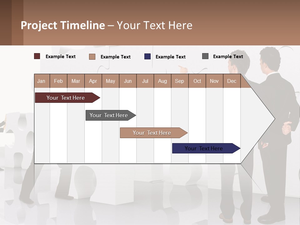 A Group Of Men Standing Next To Each Other In Front Of A Wall PowerPoint Template