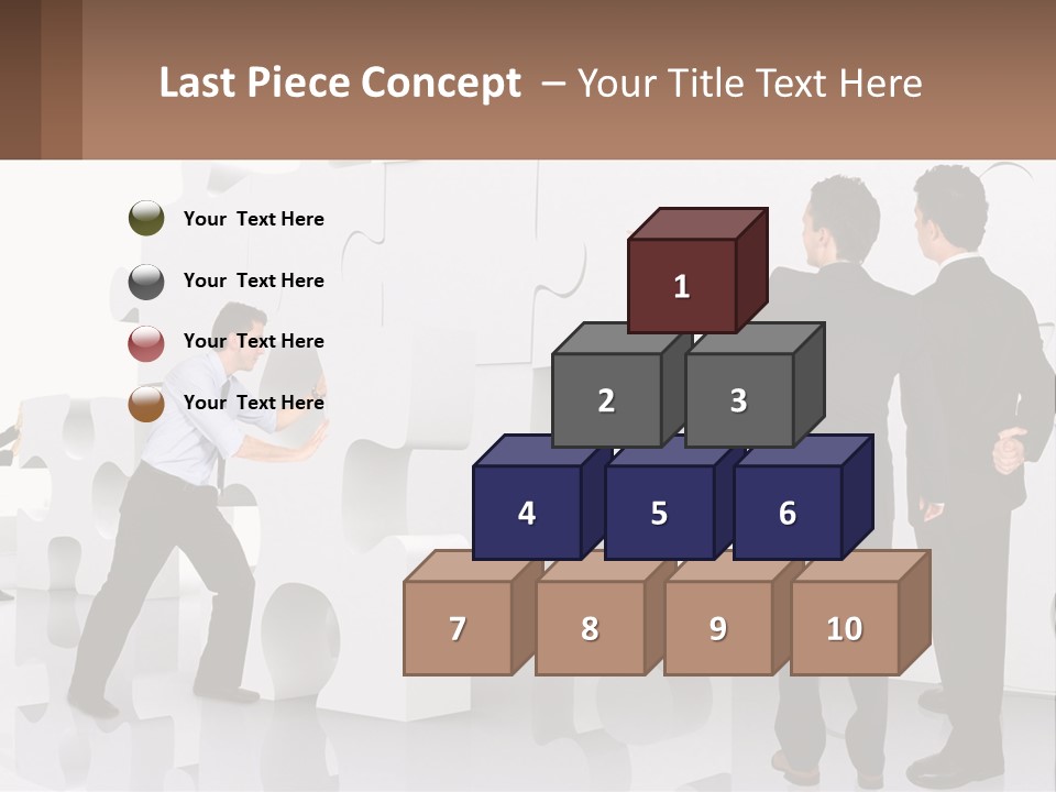 A Group Of Men Standing Next To Each Other In Front Of A Wall PowerPoint Template