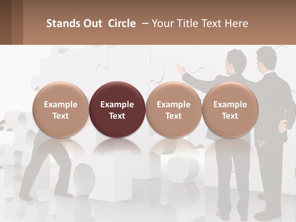 A Group Of Men Standing Next To Each Other In Front Of A Wall PowerPoint Template