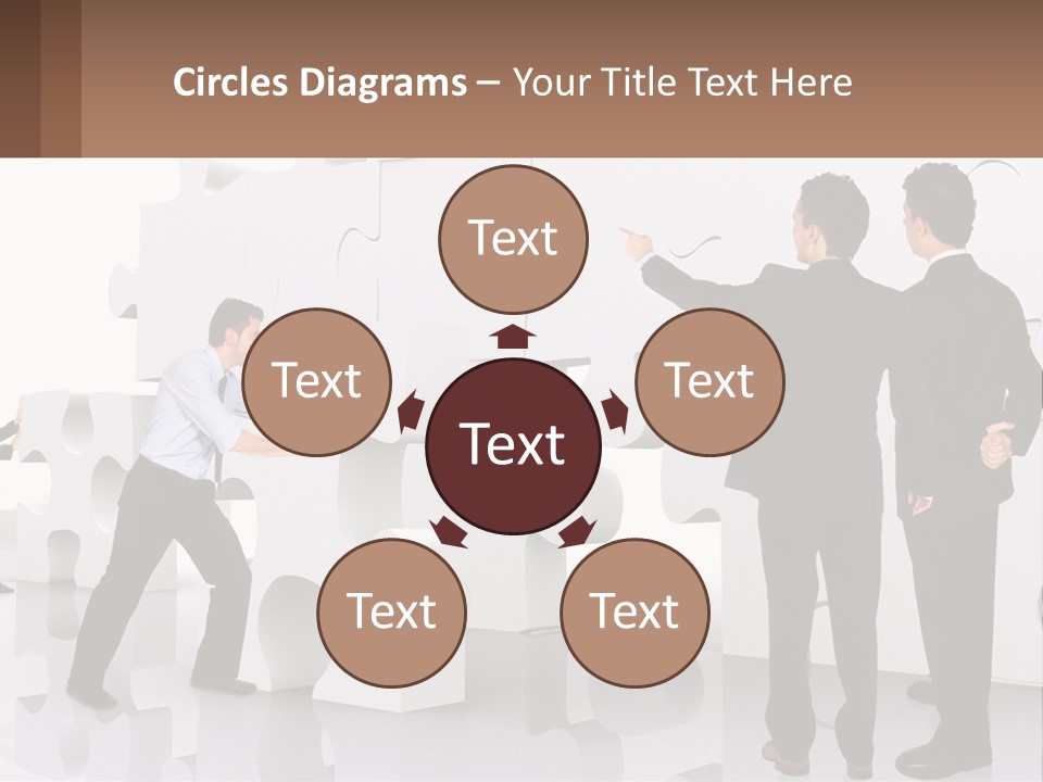 A Group Of Men Standing Next To Each Other In Front Of A Wall PowerPoint Template