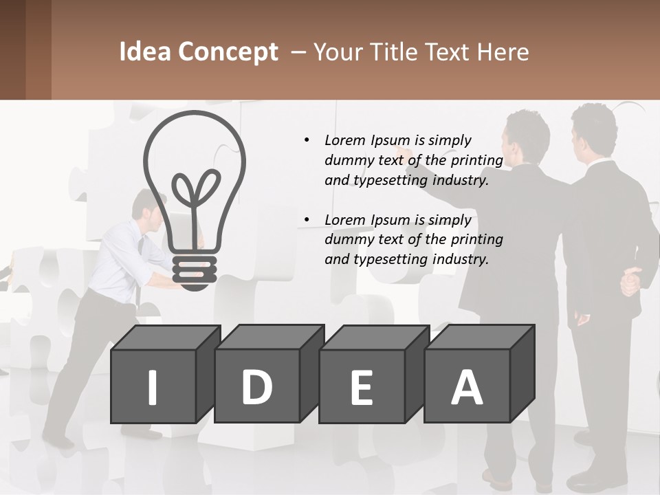 A Group Of Men Standing Next To Each Other In Front Of A Wall PowerPoint Template