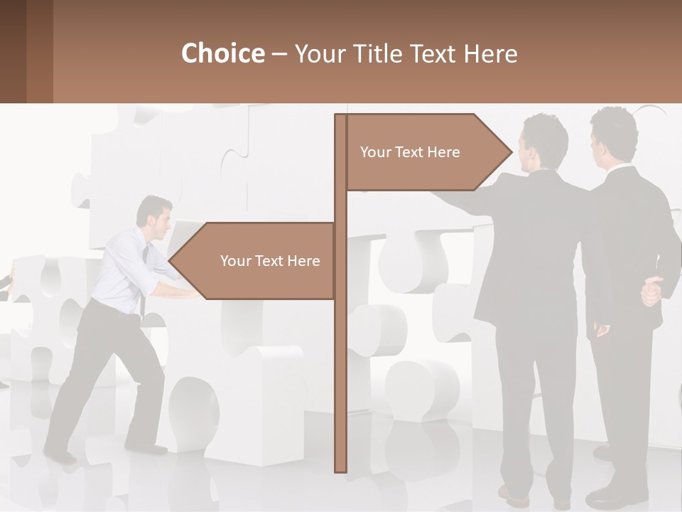 A Group Of Men Standing Next To Each Other In Front Of A Wall PowerPoint Template