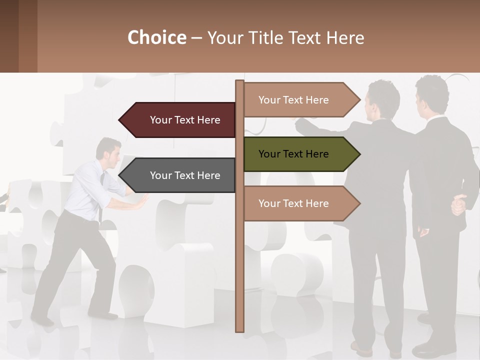 A Group Of Men Standing Next To Each Other In Front Of A Wall PowerPoint Template
