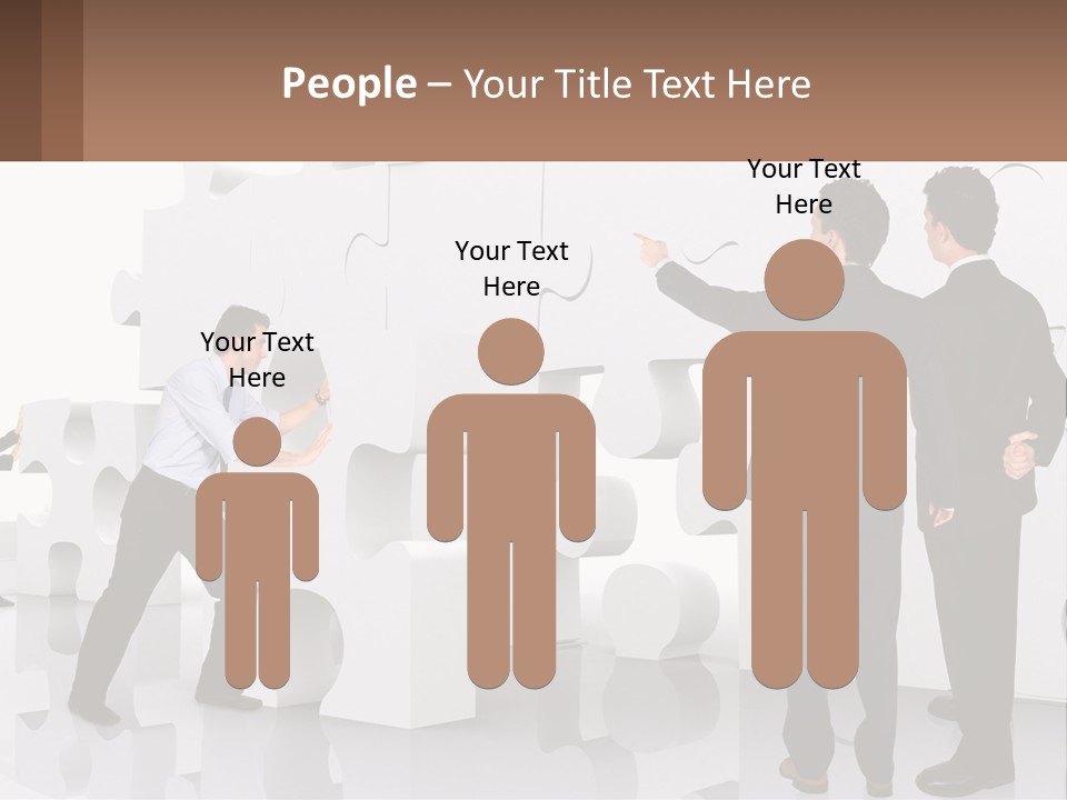 A Group Of Men Standing Next To Each Other In Front Of A Wall PowerPoint Template