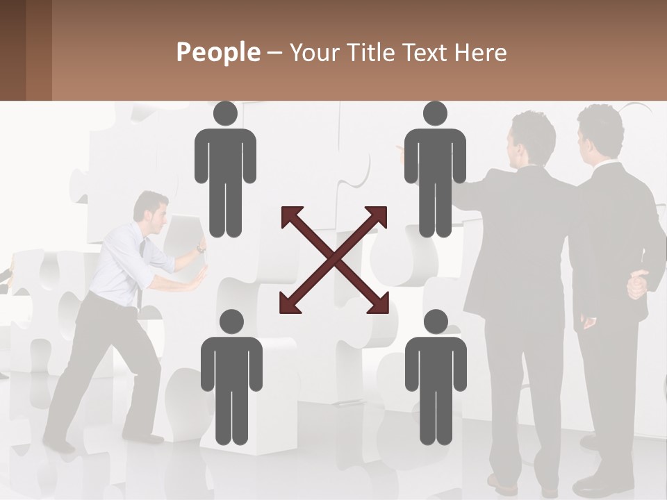 A Group Of Men Standing Next To Each Other In Front Of A Wall PowerPoint Template