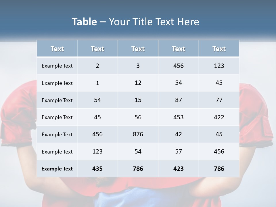 A Little Girl Dressed As A Super Hero PowerPoint Template