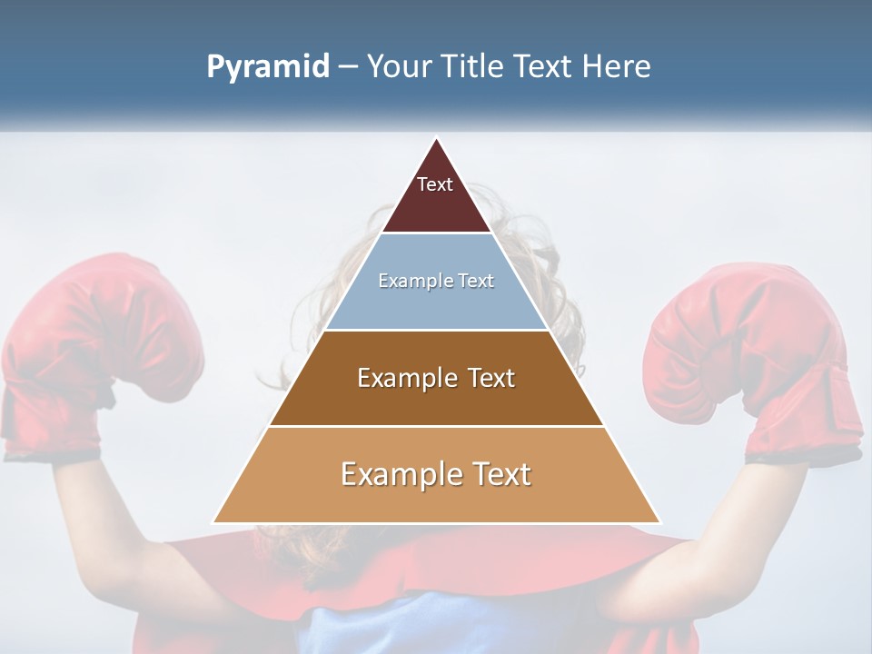 A Little Girl Dressed As A Super Hero PowerPoint Template