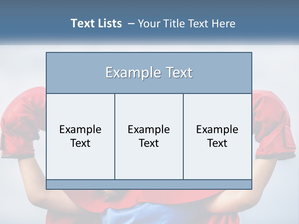 A Little Girl Dressed As A Super Hero PowerPoint Template