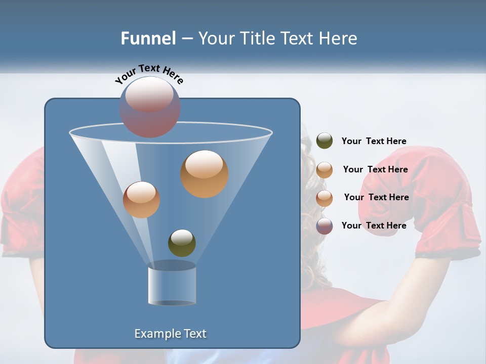 A Little Girl Dressed As A Super Hero PowerPoint Template